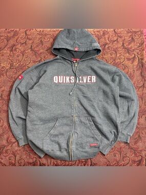 Y2K Quiksilver Zip-Up Hoodie